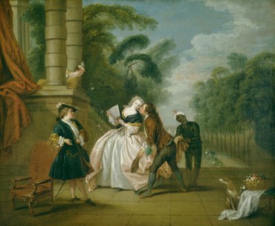 The Kiss by Jean Baptiste Joseph Pater